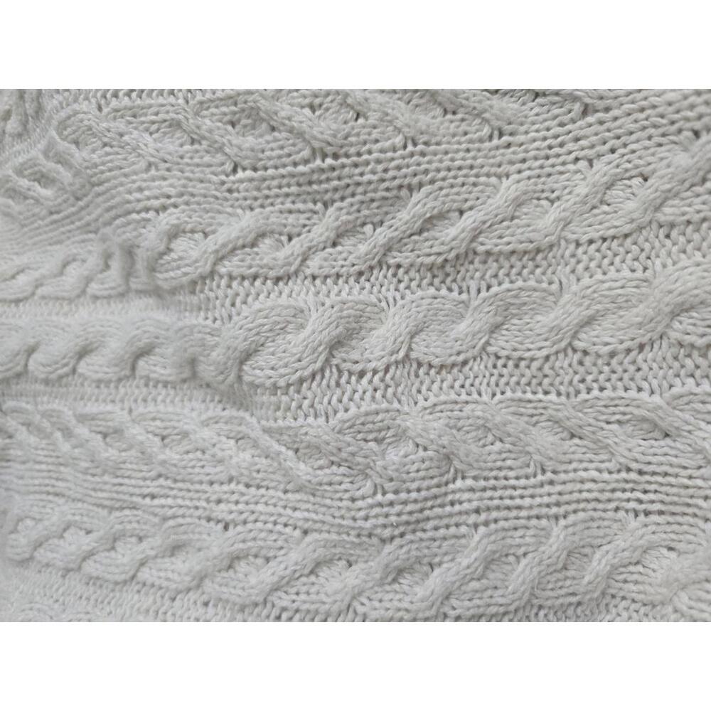 Preswick & Moore Women's Medium Cream Cable Knit Sweater - Picture 5 of 5